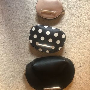 Poppy and Peonies jewelry zip up pouches